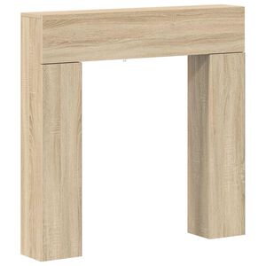 vidaXL Kaminumrandung Sonoma-Eiche 102 x 18 x 100,5 cm Holzwerkstoff