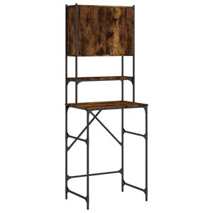 vidaXL Waschmaschinenschrank R&auml;uchereiche 68x48,5x194 cm