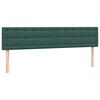 vidaXL Boxspringbett mit Matratzen Dunkelgr&uuml;n 200x210 cm Samt