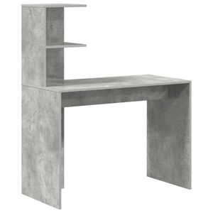 vidaXL Schreibtisch Betongrau 102 x 50 x 124 cm Holzwerkstoff