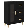 vidaXL Highboard Schwarz Eichen-Optik 69,5 x 32,5 x 180 cm