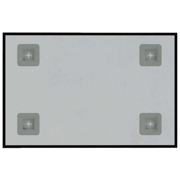 vidaXL Magnettafel Wandmontage Schwarz 40x30 cm Hartglas