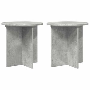 vidaXL Pflanzenst&auml;nder 2 Stk. Betongrau 40 x 40 x 40 cm Holzwerkstoff