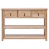vidaXL Sideboard 108x30x76 cm Massivholz Paulownia