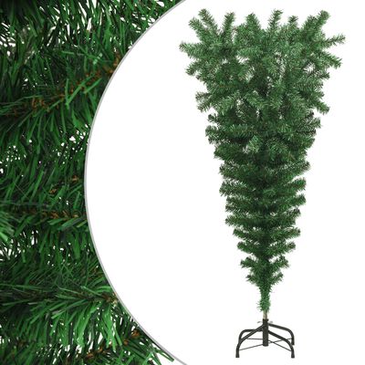vidaXL Künstlicher Weihnachtsbaum mit Ständer Umgekehrt Grün 150 cm