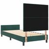 vidaXL Boxspringbett mit Kopfteil Dunkelgr&uuml;n 90 x 190 cm Samt
