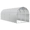 vidaXL H&uuml;hnerunterkunft Silber 600 x 200 x 200 cm Verzinkter Stahl