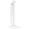 vidaXL Gartendusche 223 cm Massivholz Kiefer und Edelstahl Wei&szlig;