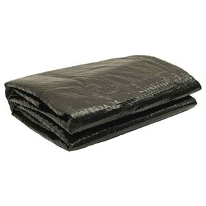 vidaXL Poolabdeckung Schwarz 356 cm PE