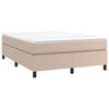 vidaXL Boxspringbettgestell Cappuccino-Braun 140x200 cm Kunstleder