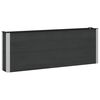 vidaXL Hochbeet Schwarz 200 x 30 x 72 cm WPC und Aluminium