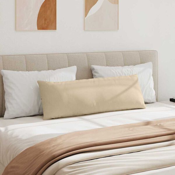 vidaXL Sofakissen 2 Stück Creme 120 x 40 cm Stoff