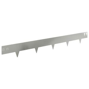 vidaXL Raseneinfassung 10 stk. 100 x 12 cm Stahl Silber