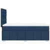 vidaXL Boxspringbett mit Matratze Blau 90x200 cm Stoff