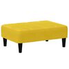 vidaXL Schlafsofa 2-Sitzer mit Fu&szlig;hocker Gelb Samt