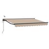 vidaXL Elektrische ausziehbare Markise Beige und Anthrazit 3 x 2,5 m