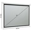 vidaXL Beamer Leinwand 75" 4:3