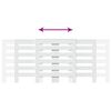 vidaXL Heizkörperverkleidung Weiß 205x21,5x83,5 cm Holzwerkstoff