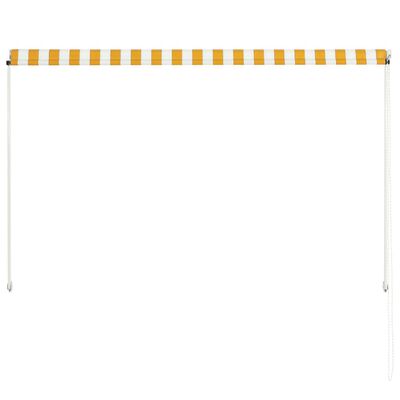 vidaXL Einziehbare Markise 200×150 cm Gelb und Weiß
