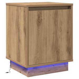 vidaXL Nachttisch Artisan-Eiche 39 x 34,5 x 50 cm Holzwerkstoff