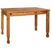 vidaXL Garten-Esstisch 120x65x80 cm Massivholz Teak
