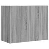 vidaXL Wandregal Grau Sonoma 75x35x60 cm Holzwerkstoff