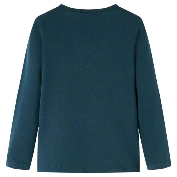 Kinder-Langarmshirt Dunkelgr&uuml;n 140