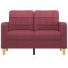 vidaXL 2-Sitzer-Sofa Weinrot 120 cm Stoff