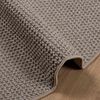 vidaXL Bereichsteppiche Rund LUGO Taupe &Oslash; 200 CM Polyester