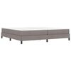 vidaXL Boxspringbett mit Matratze Taupe 200 x 200 cm Stoff