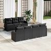 vidaXL Gartensofa-set Schwarz 55 x 55 x 37 cm Poly-Rattan