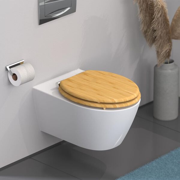 Toilettensitz Soft-Close NATURAL BAMBOO