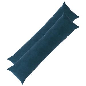 vidaXL Kissen mit Kissen HEERLEN 2 Stk. Blau Samt