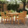 vidaXL Garten Essgruppe 5 pcs Braun Massivholz Akazie