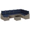 vidaXL Sofa Set mit Kissen 6 pcs Poly-Rattan