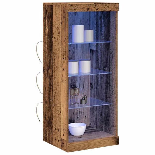 vidaXL LED-Sideboard Altholz 41 x 37 x 100 cm Holzwerkstoff