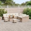 vidaXL Garten-Sofa-Set 13 pcs Beige Poly-Rattan