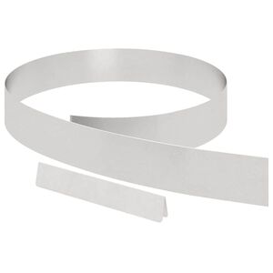 vidaXL Raseneinfassung 450 x 10 cm Edelstahl Silber