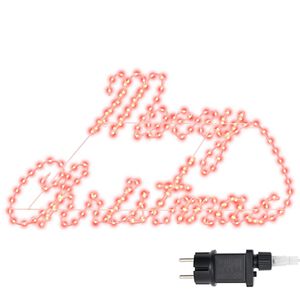 vidaXL Weihnachtsschild 216 LEDs Rot 99 x 55 x 13 cm Eisen