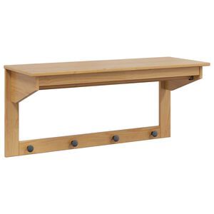 vidaXL Garderobenst&auml;nder HILL Honigbraun 90 x 35 x 41,5 cm