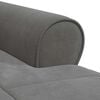 vidaXL Lounge-Liege mit Kissen Dunkelgrau 91 x 157 x 91 cm Samt