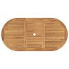vidaXL Garten Essgruppe 7 pcs Braun Massivholz Teak