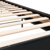 vidaXL Bettgestell Schwarz 75x190 cm Holzwerkstoff und Metall