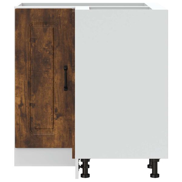 vidaXL K&uuml;chen-Eckunterschrank Kalmar R&auml;uchereiche Holzwerkstoff