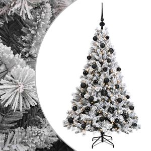 vidaXL K&uuml;nstlicher Weihnachtsbaum mit Kugel 120 cm 150 LEDs