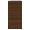 vidaXL Pflanzkübel Braun 40x40x80 cm Poly Rattan