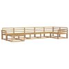 vidaXL Outdoor-Sofagarnitur 7 pcs Wei&szlig; Massivholz Akazie