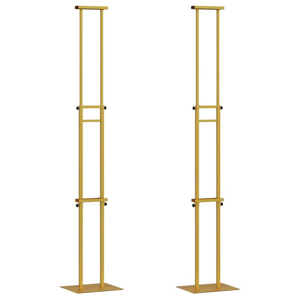 vidaXL Messest&auml;nde 2 pcs Gold 30 x 23,5 x 210 cm Stahl