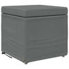 vidaXL Hocker Dunkelgrau 41 x 41 x 40 cm Stoff und Pressholz