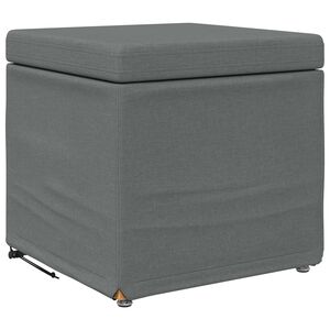 vidaXL Hocker Dunkelgrau 41 x 41 x 40 cm Stoff und Pressholz